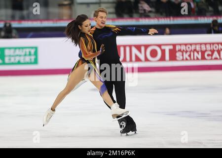 Turin, Italien. 10.. Dezember 2022. Phebe Bekker/James Hernandez (GbR) während des Ice Dance Grand Prix des Eiskunstlauf-Finales Torino 2022 (Italien) Kredit: Independent Photo Agency/Alamy Live News Stockfoto