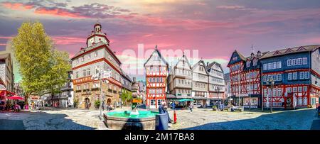 Altstadt von Herborn, Hessen Deutschland Stockfoto