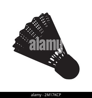 Vektordarstellung der Shuttlecock-Silhouette Stock Vektor