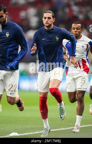 Al-Khor, Katar. 10.. Dezember 2022. AL KHOR, KATAR - DEZEMBER 10: Adrien Rabiot während des 2022. Viertelfinalspiels der FIFA-Weltmeisterschaft Katar zwischen England und Frankreich im Al Bayt Stadium am 10. Dezember 2022 in Al Khor, Katar. (Foto: Florencia Tan Jun/Pximages) Kredit: Px Images/Alamy Live News Stockfoto