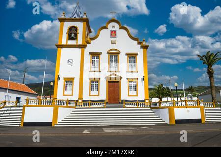 Kirche in Doze Ribeiras, Insel Terceira, Azoren, Portugal, Europa Stockfoto