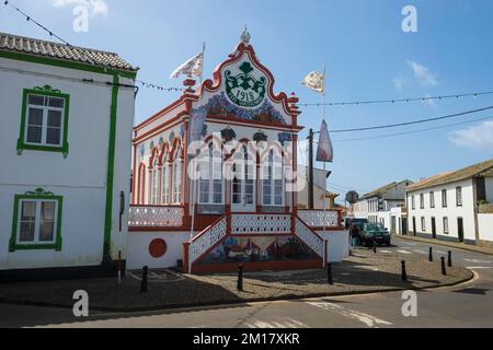 Imperio da Praca de Sao Sebastiao, Insel Terceira, Azoren, Portugal, Europa Stockfoto