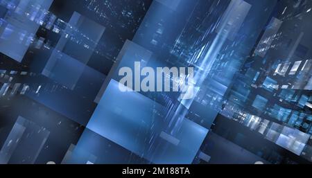 Dreidimensionale 3D fraktale Textur. Computergeneriertes abstraktes Tehnologie-Bild. Stockfoto