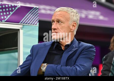 Al-Khor, Katar. 10.. Dezember 2022. Coach Didier DESCHAMPS (FRA), Einzelbild, Einzelmotiv, Porträt, Porträt, Porträt. Viertelfinale, Viertelfinale, Game 59, England (eng) - Frankreich (FRA) 1-2 am 10.. Dezember 2022, Al Bayt Stadium Al Khor Fußball-Weltmeisterschaft 20122 in Katar ab November 20.. - 18.12.2022? Kredit: dpa Picture Alliance/Alamy Live News Stockfoto