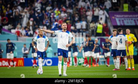 Doha, Katar. 10.. Dezember 2022. Jordan Henderson (England) England - Frankreich England - Frankreich Weltmeisterschaft 2022 in Katar 10.12.2022 Kredit: Moritz Mulle Stockfoto