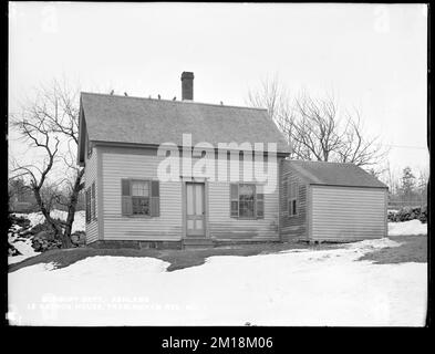 Sudbury Department, LeBarron's House, near Framingham Reservoir No. 2, from North, Ashland, Mass., Feb. 15, 1898, Wasserwerke, Immobilien Stockfoto