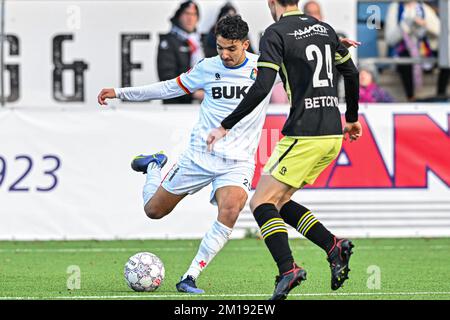 Niederlande. 11.. Dezember 2022. IJMUIDEN, NIEDERLANDE - DEZEMBER 11: Yahya Boussakou von Telstar während des niederländischen Keukenkampioendivisie-Spiels zwischen Telstar und dem FC Den Bosch im Telstar-Stadion am 11. Dezember 2022 in Ijmuiden, Niederlande (Foto von Kees Kuijt/Orange Pictures). Kredit: Orange Pics BV/Alamy Live News Stockfoto