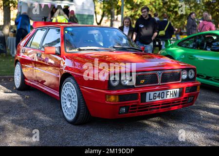 1993 Lancia Delta HF integrale „L640 FHN“ auf der Oktober-Scramble im Bicester Heritage Centre am 9.. Oktober 2022 Stockfoto