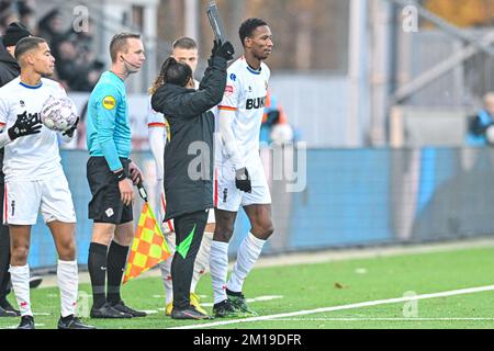 Niederlande. 11.. Dezember 2022. IJMUIDEN, NIEDERLANDE - DEZEMBER 11: Glynor Plet of Telstar während des niederländischen Keukenkampioendivisie-Spiels zwischen Telstar und dem FC Den Bosch im Telstar-Stadion am 11. Dezember 2022 in Ijmuiden, Niederlande (Foto von Kees Kuijt/Orange Pictures). Credit: Orange Pics BV/Alamy Live News Stockfoto