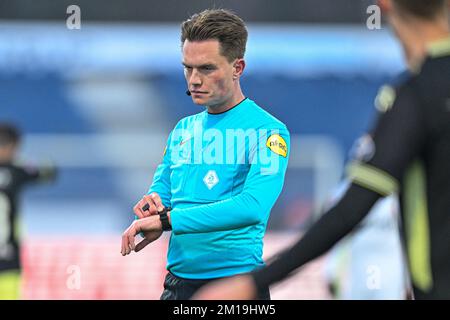 Niederlande. 11.. Dezember 2022. IJMUIDEN, NIEDERLANDE - DEZEMBER 11: Schiedsrichter Robin Gansner während des niederländischen Keukenkampioendivisie-Spiels zwischen Telstar und dem FC Den Bosch im Telstar Stadion am 11. Dezember 2022 in Ijmuiden, Niederlande (Foto von Kees Kuijt/Orange Pictures). Kredit: Orange Pics BV/Alamy Live News Stockfoto