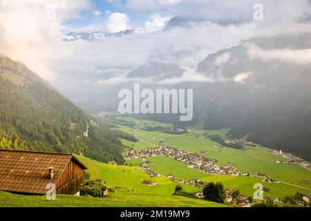 Idyllische Landschaft des Dorfes Engelberg, Obwalden, Schweizer Alpen, Schweiz Stockfoto