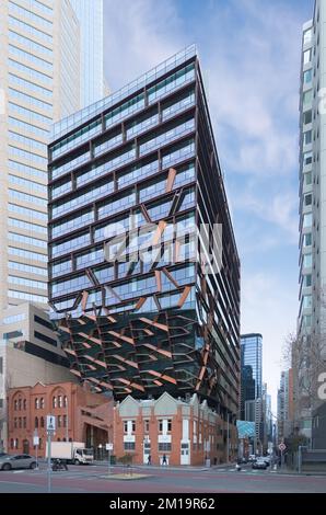 Melbourne, Victoria, Australien - 271 Spring Street Building von John Wardle Architects Stockfoto