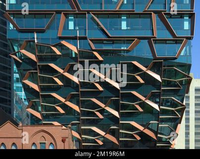 Melbourne, Victoria, Australien - 271 Spring Street Building von John Wardle Architects Stockfoto