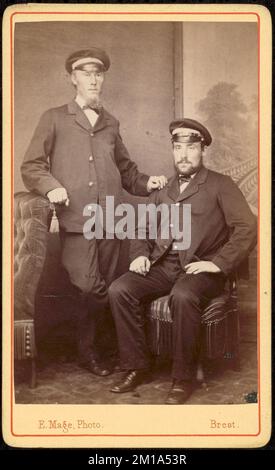 Zwei unidentifizierte Männer, Alexandre Benois Collection Stockfoto