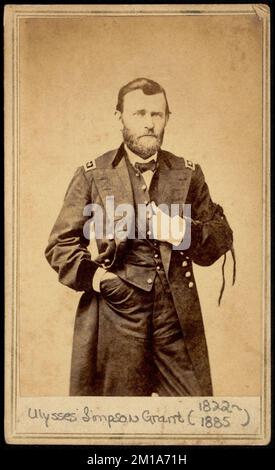 Ulysses Simpson Grant (1822-1885) , Militäroffiziere, Grant, Ulysses S. Ulysses Simpson, 1822-1885, Carte de Visite Collection Stockfoto