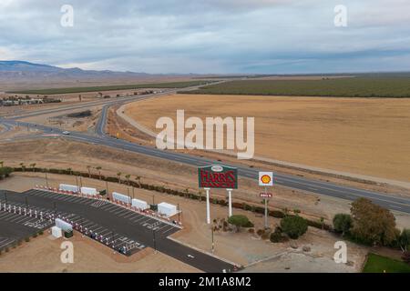 Harris Ranch Eingangsschild. Stockfoto