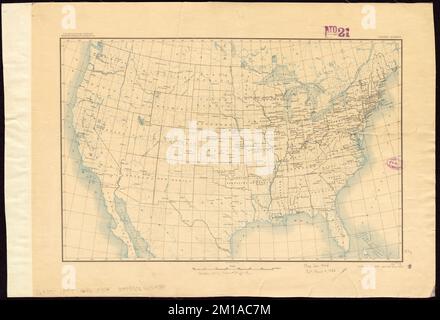 Vereinigte Staaten , Vereinigte Staaten, Karten Norman B. Leventhal Map Center Collection Stockfoto