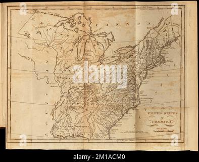 Die Vereinigten Staaten von Amerika , Vereinigte Staaten, Karten Norman B. Leventhal Map Center Collection Stockfoto