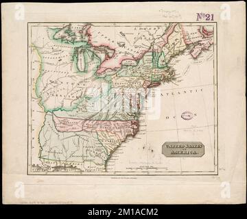 Vereinigte Staaten von Amerika , Vereinigte Staaten, Karten Norman B. Leventhal Map Center Collection Stockfoto