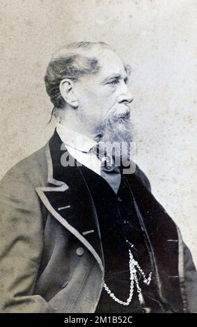 Charles Dickens, Charles John Huffam Dickens (1812-1870) englischer Schriftsteller Stockfoto