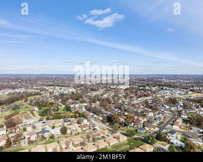 Luftaufnahme der Vorstadt St. Louis, Ich Bin'S Stockfoto