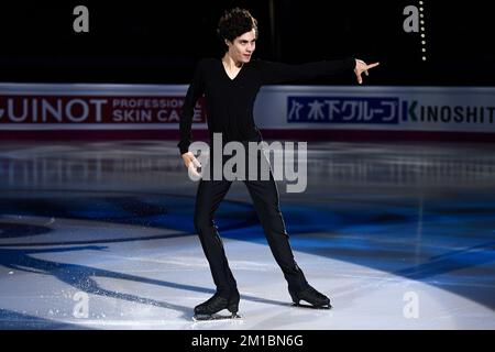 Turin, Italien. 11.. Dezember 2022. Nikolaj Memola of Italy tritt am vierten Tag des ISU Grand Prix of Figure Skating Final in der Gala-Ausstellung auf. Kredit: Nicolò Campo/Alamy Live News Stockfoto