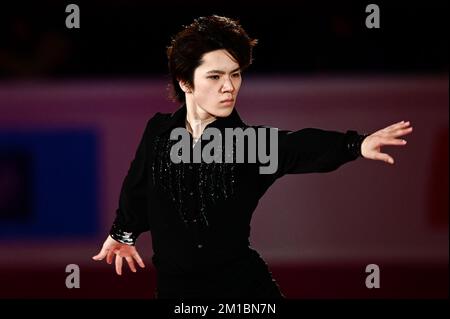 Turin, Italien. 11.. Dezember 2022. Shoma Uno of Japan tritt am vierten Tag des ISU Grand Prix of Figure Skating Final auf der Gala-Ausstellung auf. Kredit: Nicolò Campo/Alamy Live News Stockfoto