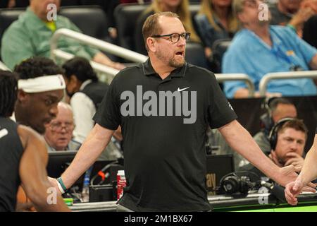 Orlando, Florida, USA, 11. Dezember 2022, Toronto Raptors Head Coach Nick Nurse im Amway Center. (Foto: Marty Jean-Louis/Alamy Live News Stockfoto