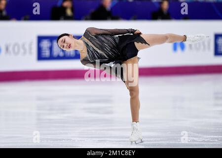 Turin, Italien. 9.. Dezember 2022. Turin, Dezember 8-11 2022, Italien Palavela.ISU GRAN PRIX DES EISKUNSTLAUF-FINALES 2022.Woman Short Program.Yelin Kim KOR (Bild: © Tonello Abozzi/Pacific Press via ZUMA Press Wire) Stockfoto