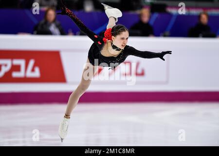 Turin, Italien. 9.. Dezember 2022. Turin, Dezember 8-11 2022, Italien Palavela.ISU GRAN PRIX DES EISKUNSTLAUF-FINALES 2022.Woman Short Program.Isabeau Levito USA (Kreditbild: © Tonello Abozzi/Pacific Press via ZUMA Press Wire) Stockfoto