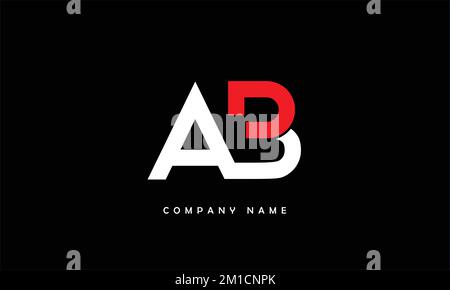Ab, BA Abstract Letters Logo Monogramm Stock Vektor