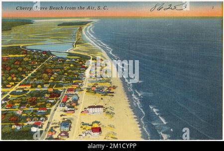 Cherry Grove Beach aus der Luft, S. C. , Beaches, Tichnor Brothers Collection, Postkarten der Vereinigten Staaten Stockfoto