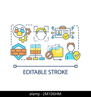 Optimiertes Sicherheitskonzept für Verbraucher – Symbol Stock Vektor