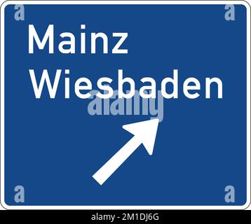 Dieses Zeichen zeigt das Ende einer Lanelanes an. Der gesamte Verkehr in dieser Lanediese Fahrspuren müssen in die angrenzende Lane übergehen. Wegweiser, Straßenschilder Ger Stock Vektor