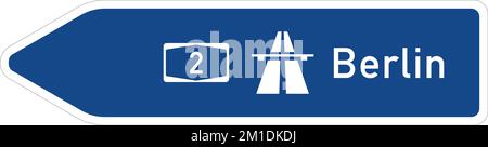 Dieses Zeichen zeigt das Ende einer Lanelanes an. Der gesamte Verkehr in dieser Lanediese Fahrspuren müssen in die angrenzende Lane übergehen. Wegweiser, Straßenschilder Ger Stock Vektor