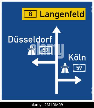 Dieses Zeichen zeigt das Ende einer Lanelanes an. Der gesamte Verkehr in dieser Lanediese Fahrspuren müssen in die angrenzende Lane übergehen. Wegweiser, Straßenschilder Ger Stock Vektor