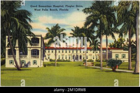Good Samaritan Hospital, Flagler Drive, West Palm Beach, Florida, Krankenhäuser, Tichnor Brothers Collection, Postkarten der Vereinigten Staaten Stockfoto