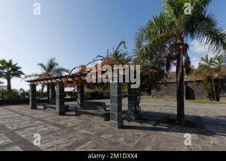 Parque Marítimo César Manrique am Wasserfrotn von Santa Cruz de Teneriffa Stockfoto