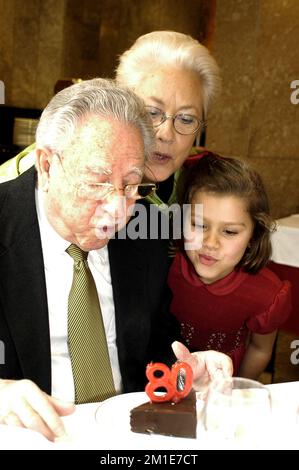 Alles gute zum 80. Geburtstag, FELIZ CUMPLEAÑOS 80 ANIVERSARIO Stockfoto