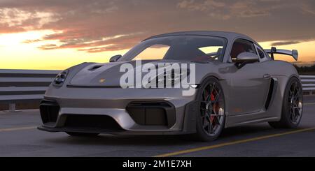 Porsche 718 Cayman GT4 RS Stockfoto