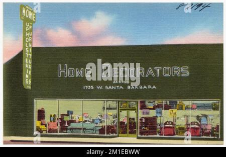 Innenarchitekten, kommerzielle Einrichtungen, Tichnor Brothers Collection, Postkarten der Vereinigten Staaten Stockfoto