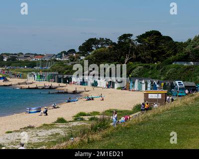 Hill Head Beach, Lee-on-the-Solent, Hampshire, Großbritannien Stockfoto