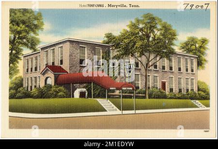 Hotel Fort Craig, Maryville, Tennessee , Hotels, Tichnor Brothers Collection, Postkarten der Vereinigten Staaten Stockfoto