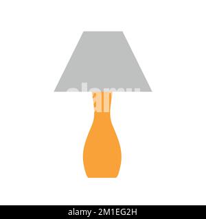 Flache Vector-Nachttischleuchte Stock Vektor