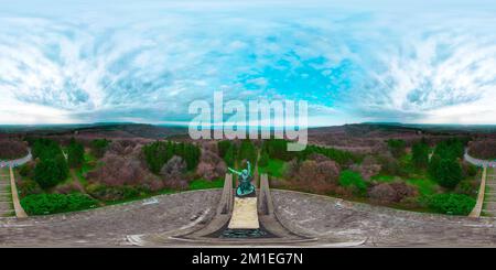 360 Foto eines Naturparks im Frühling Stockfoto