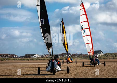 Sandyacht Regatta in Lytham St. Annes 2022. Oktober Stockfoto