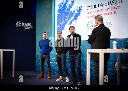 Preisverleihung der Route du Rhum 2022 am 10. Dezember 2022 im Salon Nautique de Paris in Paris, Frankreich - Foto: Nicolas Pehe/DPPI/LiveMedia Stockfoto