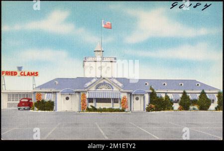 The Lobster Cabin, Point of Pines, Route 1A, Revere, Massachusetts, Restaurants, Tichnor Brothers Collection, Postkarten der Vereinigten Staaten Stockfoto