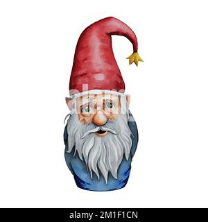 Süße Gnome/Zwerg Fantasy Creature Digital Art By Winters860 Isolated, Background Stockfoto