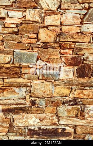 Strukturierter Hintergrund Mit Natürlichen Steinwänden Stockfoto